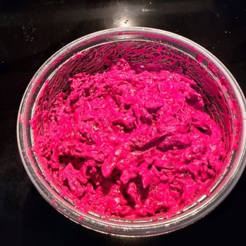 Noor Catering - Russian Beet Salad (with garlic and sour cream) - Caterers Near Me - Los Angeles, California Noor Catering - Russian Beet Salad (with garlic and sour cream) - Caterers Near Me - Los Angeles, California