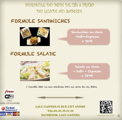 Menu photo 1 Bar Lalu Cannes, 06