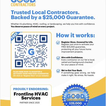Frontline Hvac Services - 25k guarantee! - Heating & Air Conditioning/HVAC Near Me - Weatherford, Texas