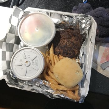 Carolina Grill - $13.00 Hamburger Steak Dinner with 1/2 cooked fries.. - American Near Me - New Bern, North Carolina