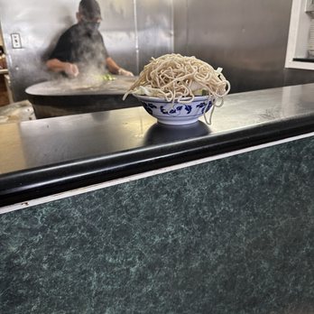King's Mongolian Bar-B-Q - Window where they cook your food - Mongolian Near Me - Reseda, California