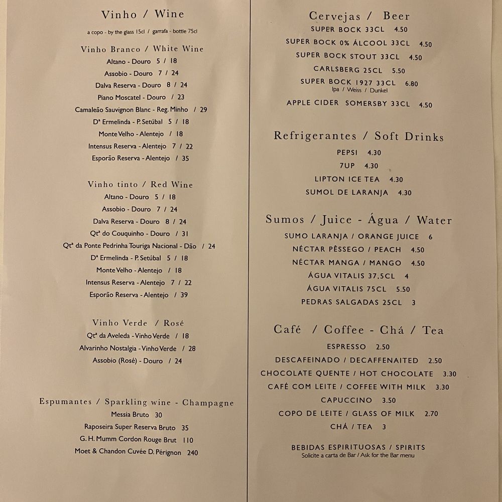 Radisson Blu Lisboa - April 2022 room service menu - Hotels Near Me - Lisbon, 11