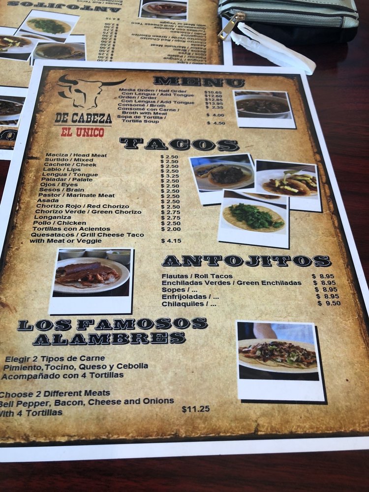 DE CABEZA 357 Photos & 379 Reviews Mexican 1043 Broadway, Chula