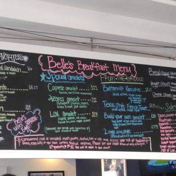 Belle's - Menu - Cafes Near Me - Newport, Rhode Island