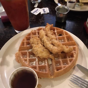 417 Union - Must get the Chicken and Waffles with a bacon Bloody Mary! - Breakfast & Brunch Near Me - Nashville, Tennessee