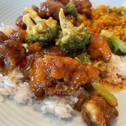 China Star - Orange chicken white & fried rice