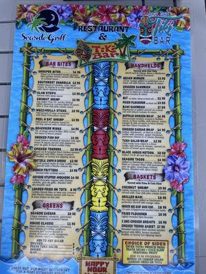 Menu photo 1 Seaside Grill & Tiki Bar Pompano Beach, FL Menu photo 1 Seaside Grill & Tiki Bar Pompano Beach, FL