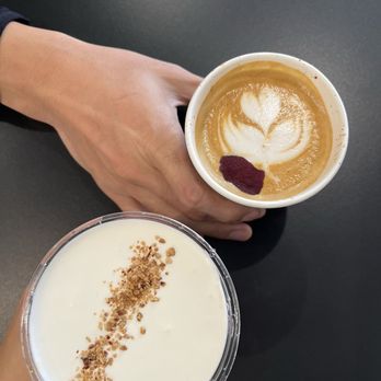 Yihui Coffee - Cloudy and fist bump - Coffee & Tea Near Me - Monterey Park, California