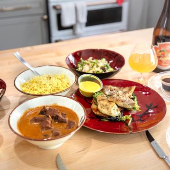 All Spice - Aab-E-Gosht Dinner $30, and Pan-Seared Rock Cod Dinner $25 - Indian Near Me - San Mateo, California