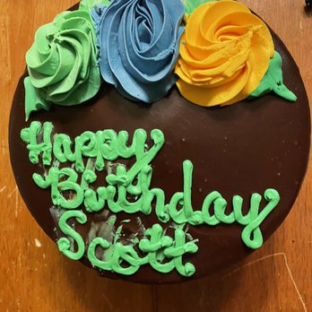 Rouses - a chocolate birthday cake with blue and green frosting - Grocery Near Me - Gretna, Louisiana Rouses - a chocolate birthday cake with blue and green frosting - Grocery Near Me - Gretna, Louisiana