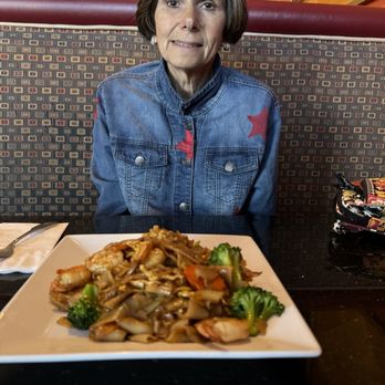 Thai Orchid - My wife Dimitra and Pad See Ew Shrimp - Thai Near Me - Banning, California Thai Orchid - My wife Dimitra and Pad See Ew Shrimp - Thai Near Me - Banning, California