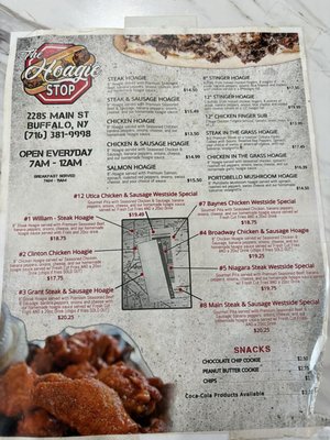 Menu photo 1 The Hoagie Stop Buffalo, NY