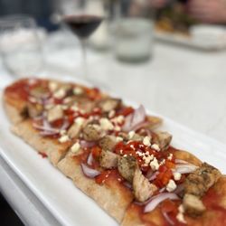 Waters Edge Wineries - Greek flatbread with added chicken -$25