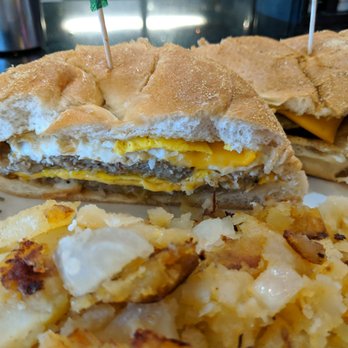 Jackson Diner - Breakfast Sandwich on white bread made in the shape of a hard roll. Who do they think they're kidding? Awful. - Diners Near Me - Jackson, New Jersey