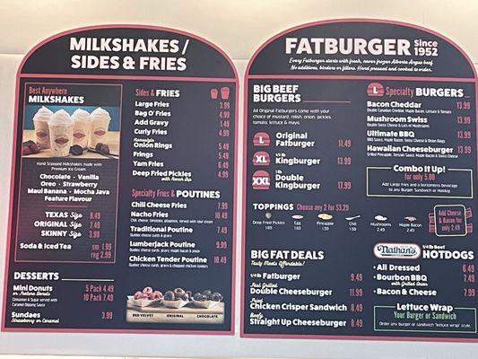 Menu photo 4 Fatburger Vancouver, BC