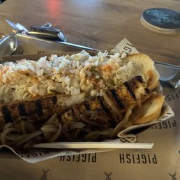 Cobia hot dog