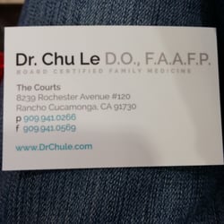Chu Le, DO - Business Card