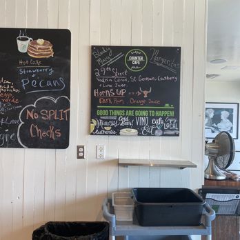 Counter Cafe West Campus - menus on the wall - Breakfast & Brunch Near Me - Austin, Texas