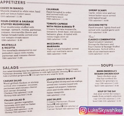Menu photo 4 Carrabba's Italian Grill Knoxville, TN