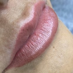 Permanent Makeup by Hanna Semenova - Healed lips blush after one procedure.