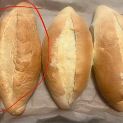 La Palma Bakery - Re-heated bread