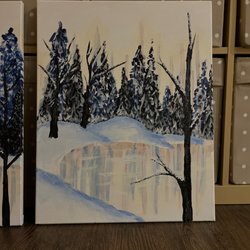 Pinot's Palette - Shimmering Snowfall