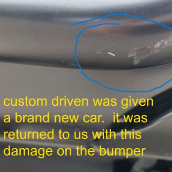Custom Driven - Damage to front bumper of car - this was a brand new car - Vehicle Wraps Near Me - Richmond, British Columbia