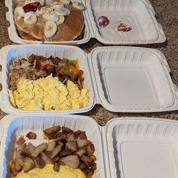 Island Country Markets - Ham and cheese omelette, potatoes,scrambled eggs bowl with Portuguese sausage, peppers and onions,and pancakes - Delis Near Me - Kapaa, Hawaii Island Country Markets - Ham and cheese omelette, potatoes,scrambled eggs bowl with Portuguese sausage, peppers and onions,and pancakes - Delis Near Me - Kapaa, Hawaii