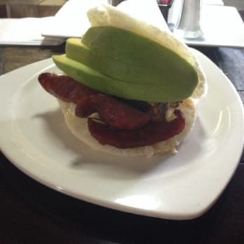 Perdigon El Sabor - Arepa Llarena filled with chorizo, chicken, steak and an insane amount of avocado! - Venezuelan Near Me - Tampa, Florida Perdigon El Sabor - Arepa Llarena filled with chorizo, chicken, steak and an insane amount of avocado! - Venezuelan Near Me - Tampa, Florida