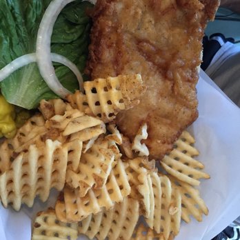 Dockside Dave's - Wet batter fried Grouper sandwich with fries - Seafood Near Me - Madeira Beach, Florida Dockside Dave's - Wet batter fried Grouper sandwich with fries - Seafood Near Me - Madeira Beach, Florida