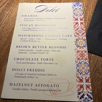 Enoteca Italia - Dessert menu - Italian Near Me - Dallas, Texas Enoteca Italia - Dessert menu - Italian Near Me - Dallas, Texas