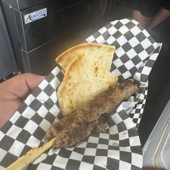 Papoulis Pit Stop Grill - Pork Souvlaki (pincho)(skewer) - Greek Near Me - Spring Hill, Florida