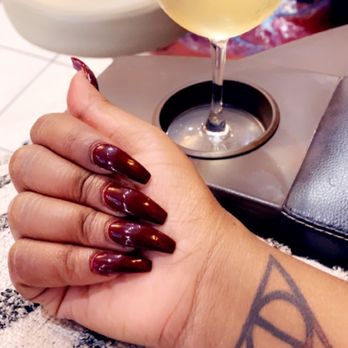 Lash and Nail Bar - Of course your pampered. My choice was the white wine - Waxing Near Me - Plano, Texas Lash and Nail Bar - Of course your pampered. My choice was the white wine - Waxing Near Me - Plano, Texas