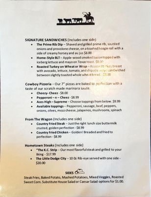 Menu photo 6 Cowboy Capital Grille Dodge City, KS