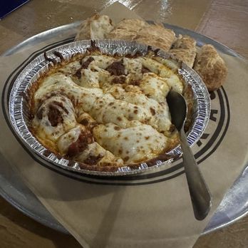 Lampasas Beer Market - Meatball casserole...plenty to share! - Beer Bar Near Me - Lampasas, Texas