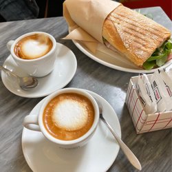 Panini Durini - Two cafe macchiato and panino