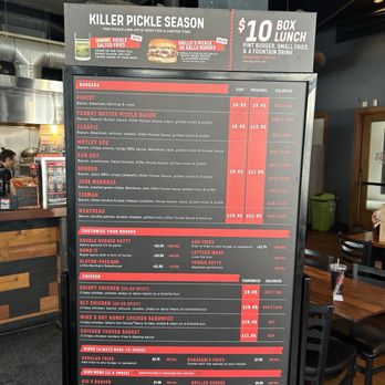 Killer Burger Downtown PDX - Menu board - Burgers Near Me - Portland, Oregon Killer Burger Downtown PDX - Menu board - Burgers Near Me - Portland, Oregon