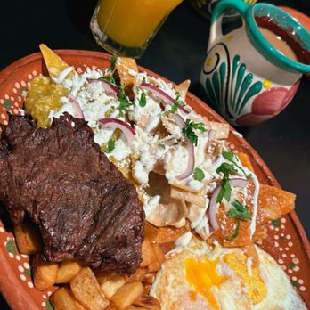AH HUEVO! - Chilaquiles bandera - Breakfast & Brunch Near Me - Modesto, California