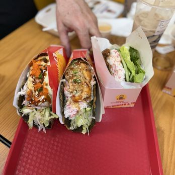 Onigiri Burgers - Eel hamburger, shrimp taco, tuna taco - Japanese Near Me - Sacramento, California Onigiri Burgers - Eel hamburger, shrimp taco, tuna taco - Japanese Near Me - Sacramento, California