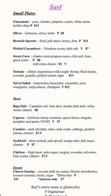 Menu photo 2 Surf Whitby, ON