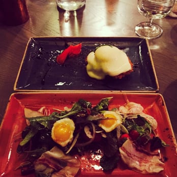 The Franklin Room - Pancetta salad & homemade truffled burrata - American Near Me - Chicago, Illinois