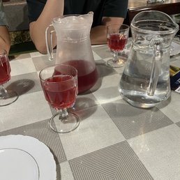 Pitcher of fruit punch - super diluted not great