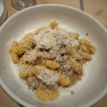 Misi - gnocchi sardi, pork sausage sugo, saffron - Italian Near Me - Brooklyn, New York Misi - gnocchi sardi, pork sausage sugo, saffron - Italian Near Me - Brooklyn, New York