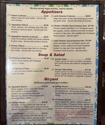 Menu photo 6 Himalayan Curry and Grill San Diego, CA Menu photo 6 Himalayan Curry and Grill San Diego, CA