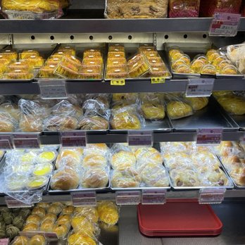Sweets Bakery - Display of moon cakes, pastries, bread, tarts - Bubble Tea Near Me - New York, New York