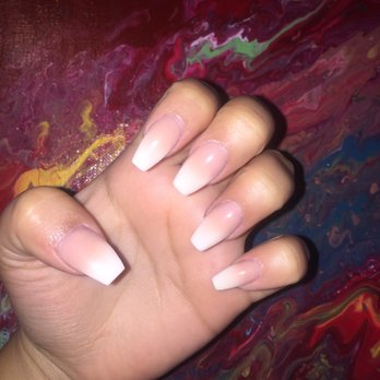 Beautiful Nails - Ombré coffin nails - Nail Salons Near Me - Houston, Texas
