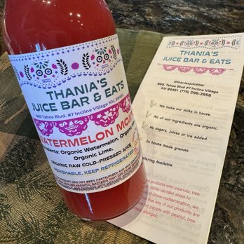 Thania's Juice Bar - Delicious pressed juice! - Juice Bars & Smoothies Near Me - Incline Village, Nevada Thania's Juice Bar - Delicious pressed juice! - Juice Bars & Smoothies Near Me - Incline Village, Nevada