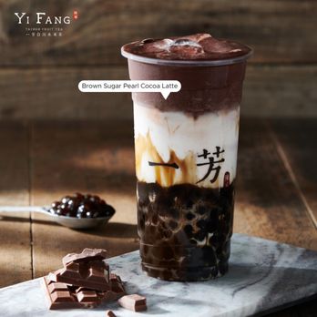 Yi Fang Taiwan Fruit Tea - Brown Sugar Pearl Cocoa Latte. - Bubble Tea Near Me - Mountain View, California Yi Fang Taiwan Fruit Tea - Brown Sugar Pearl Cocoa Latte. - Bubble Tea Near Me - Mountain View, California