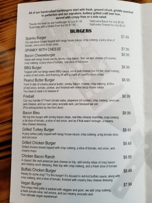 Menu photo 8 Spanky Burger and Brew Tacoma, WA Menu photo 8 Spanky Burger and Brew Tacoma, WA