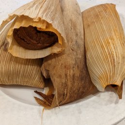 Chicken mole tamales